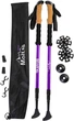 Треккинговые палки Moltis Relax MR-140 с системой Antishock, насадками и чехлом Purple (4865489210140) - изображение 4