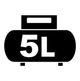 Компресор повітряний Einhell TE-AC 18/75 Li OF - Solo, акумуляторний 18В PXC, 8бар, 75л/хв, бак 5л, 7.76кг (без АКБ та ЗП) - зображення 9