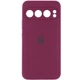 Чохол панель Silicone Case Full Camera with Logo для Google Pixel 9 Pro XL Бордовий / Plum - зображення 1