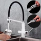 Смеситель для кухни на две воды GAPPO G4398-9 с гибким изливом - изображение 4