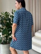 Домашня жіноча сорочка батал (3510) розмір 5XL - зображення 5