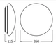 Світильник накладний LEDVANCE SF CIRCULAR LED 18Вт 1440Лм 4000K 350мм IP44 білий (00137986) - изображение 6