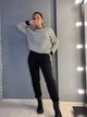 Штаны женские ENJOY 2925 спортивные джоггеры на резинке утепленные на флисе M черные - изображение 1