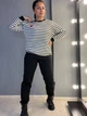Штаны женские ENJOY 2925 спортивные джоггеры на резинке утепленные на флисе M черные - изображение 4