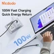 Кабель швидкого заряджання Mcdodo 2 in 1 USB-C to USB-C + Lightning 100W Cable with LED 1.5m CA-6700 - зображення 4