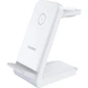 Бездротовий ЗП Choetech 15W 3 in 1 Wireless Charger Stand for Apple/Samsung Watch White (2000000264776) - изображение 1