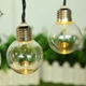 Світлодіодна гірлянда "Лампочки" 20 LED, 4см, 7м, від мережі 220В, Теплий білий - зображення 1