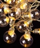 Світлодіодна гірлянда "Лампочки" 20 LED, 4см, 7м, від мережі 220В, Теплий білий - зображення 3