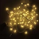 Гирлянда светодиодная Шарики на елку, 200 LED, 10мм, 10м, белый провод, Теплый белый - изображение 6