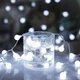 Гирлянда светодиодная Шарики на елку, 200 LED, 10мм, 10м, белый провод, Белый - изображение 7