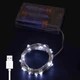 Гирлянда нить "Роса" на батарейках + USB, 3м, 30 LED, статический режим, IP44, Холодный белый - изображение 1