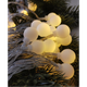 Новогодняя LED RGB гирлянда с прозрачным проводом и питанием от батареек 3×AA Шарики 3м 20 LED шариков - изображение 2