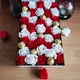 Подарунковий бокс з цукерками Ferrero та трояндами для дівчини на новий рік день народження 8 березня день народження (ar116) - зображення 1