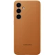 Кожаный чехол OEM Leather Case (AAA) для Samsung Galaxy S24+ Brown - изображение 1