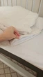 Кокон с крыльями Chickabiddy, гнёздышко для новорожденных, молочный плюш Тедди, 90х52см, позиционер для малыша - изображение 7