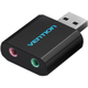 Звукова карта Vention USB Audio USB - 2х3,5 мм jack Metal (VAB-S17-B) - изображение 1