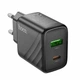 Зарядний пристрій Hoco CS23A 1USB 1USB-C PD/QC 30W Black - изображение 4