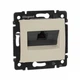 Розетка 1-я RJ-45 UTP Valena 774130 слоновая кость с захватами - изображение 1