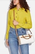 Сумка шкіряна Rowan Satchel In Blocked Signature Canvas Glacier White Multi (Ca149) - зображення 5