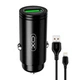 Зарядное устройство XO 1xUSB QC + кабель Lightning CC39 Black (XO_СС39_IP) - изображение 1