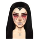 Маска вампіра зі страз Vampire Rhinestone Stick-On Jewels Leg Avenue - зображення 3