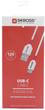 Kabel Skross USB-A - USB-C 1.2m. White (SKCA0002A-C120CN) - obraz 4