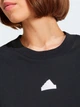 Футболка хлопковая женская Adidas W Fi 3S Tee IW4563 L Black (4067896141237) - изображение 4