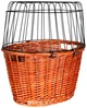 Сумка-корзина для велосипеда Trixie Bicycle Basket 44 х 48 x 33 см до 8 кг Чёрная с бежевым (4011905028064) - изображение 1