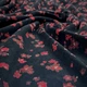 Трикотаж рубчик черный принт пог. м. ТК-0389 - изображение 2
