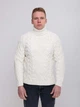 Свитер мужской молочный теплый с горлом и косами 230-570-1 XL - изображение 7