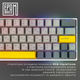 Клавиатура механическая беспроводная EPOMAKER EP64 60% Mulan Switch Hot-Swap RGB UA Wireless/Bluetooth/USB White (EP64-W-M) - изображение 14