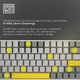 Клавиатура механическая беспроводная EPOMAKER EP84 Plus 75% Wisteria Linear Switch Hot-Swap RGB UA Wireless/Bluetooth/USB White (EP84-W-WL) - изображение 9