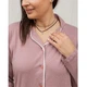 Піжама жіноча сорочка та штани 5XL пудра - 18377 - зображення 3