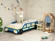 Детская кроватка-машинка на колесах Модель 16 от Busy Wood 200х90 см Голубой - изображение 8