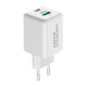 Сетевое зарядное устройство ArmorStandart AR372 45W GaN 1Type-C 1USB 3A White (ARM77550) - изображение 2