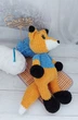 М'яка іграшка handmade Лисичка 39 см в'язана гачком амігурумі - зображення 5
