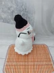 Мягкая плюшевая игрушка handmade Привидение 22 см в очках с сумкой вязаное крючком амигуруми - изображение 4