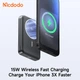 Магнітний павербанк Mcdodo 30W з ультрашвидкою зарядкою Qi2 Magnetic Wireless Charging 10000mAh Power Bank MC-7810 Khaki - зображення 5