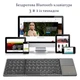 Портативная складная мини Bluetooth-клавиатура B033 3 в 1 с тачпадом для Android, IOS, Windows (eng/ru) Grey-Black - изображение 2