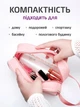 Косметичка органайзер женская дорожная маленькая для косметики и бассейна UnA прозрачная для душа размер S розовый + 1 шт крючок (136.0004) - изображение 5
