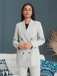 Женский блейзер Fashion 0111009-LG 42 Светло-серый - изображение 3