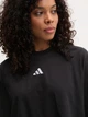 Футболка хлопковая оверсайз короткая женская Adidas W 3S Sj Tlr T JD4998 L Black/White (4067902969237) - изображение 9