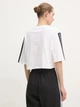 Футболка хлопковая оверсайз короткая женская Adidas W 3S Sj Tlr T JD4999 M White/Black (4067902192628) - изображение 7