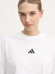Футболка хлопковая оверсайз короткая женская Adidas W 3S Sj Tlr T JD4999 XS White/Black (4067902192642) - изображение 9
