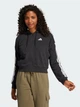 Толстовка на молнии с капюшоном женская Adidas W 3S Ft Fz Hd JE0052 L Black/White (4067902925905) - изображение 5