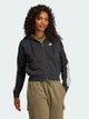 Толстовка на молнии с капюшоном женская Adidas W 3S Ft Fz Hd JE0052 L Black/White (4067902925905) - изображение 7