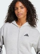 Толстовка на молнии с капюшоном женская Adidas W Fi 3S Fz Hd JE0172 XL Mgreyh (4067906095765) - изображение 4