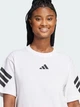 Футболка хлопковая женская Adidas W Fi 3S Tee JE0238 XS White (4067891020438) - изображение 4
