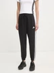 Спортивные штаны на флисе женские Adidas W 3S Fl C Pt JE1276 XS Black/White (4067902927046) - изображение 1