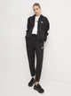 Толстовка на флисе на молнии с капюшоном женская Adidas W 3S Fl Fz Hd JE1283 XL Black/White (4067902074153) - изображение 3